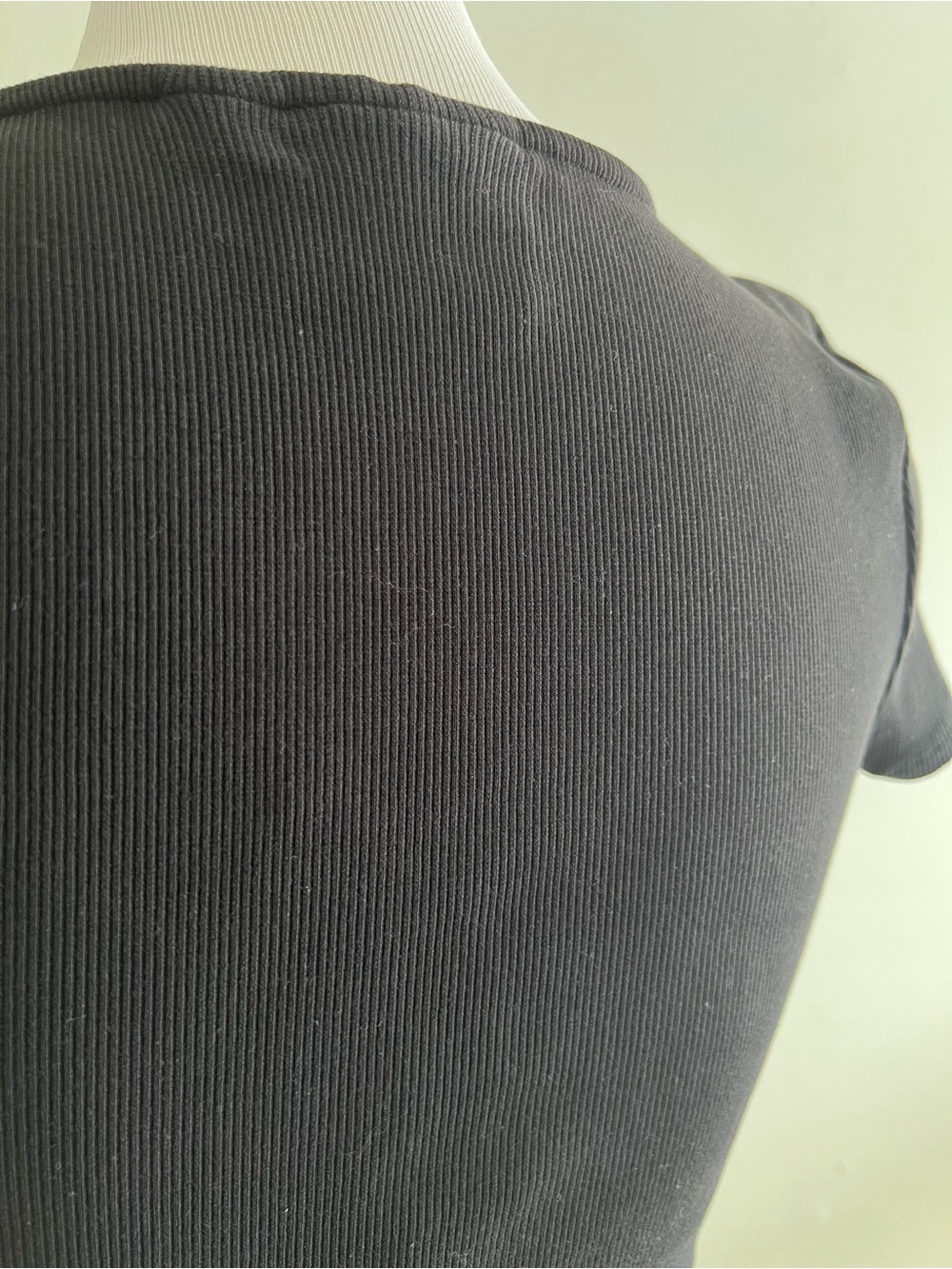 Anthropologie Maeve Black Scoop-Neck Short Sleeve Top - Picture 5 of 5